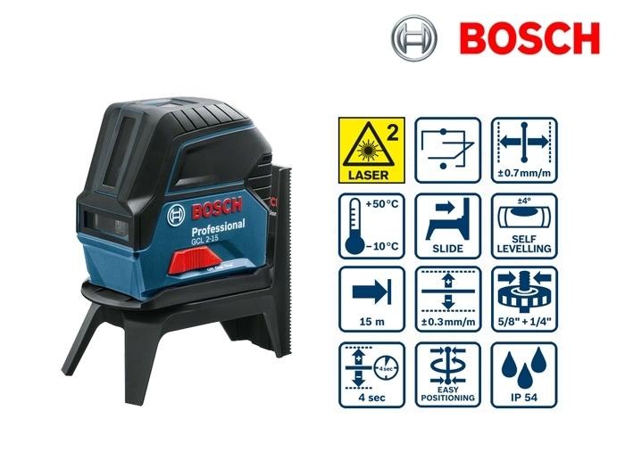 Laser points et lignes rouge GCL 2-15 Bosch 0601066E00