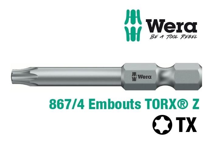 Embouts de vissage Z WERA 867/4 empreinte TORX