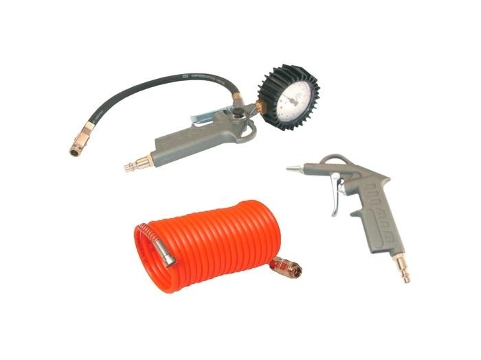 Kit MF Air 3 accessoires (pistolet, gonfleur, tuyau spiral 5 ml) Lacme