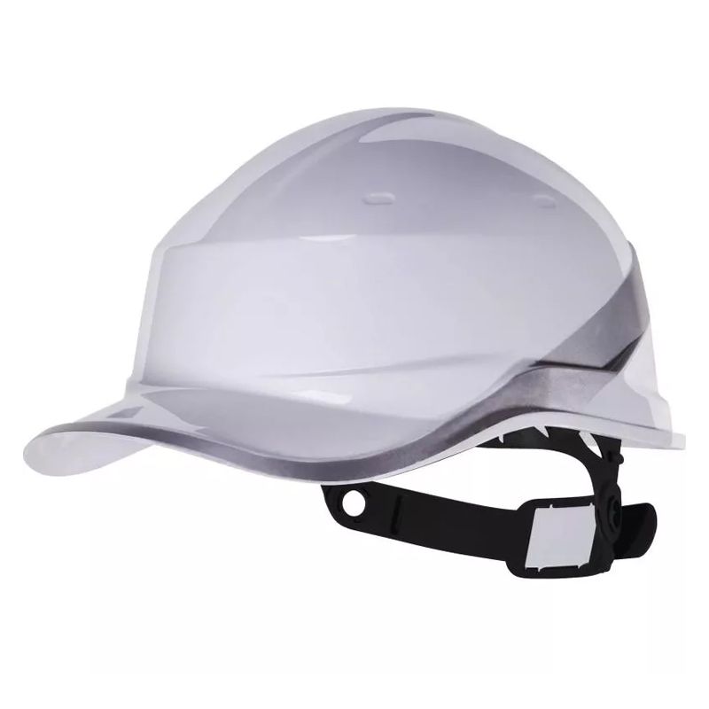 Casque de chantier ABS blanc type casquette Baseball Diamond V