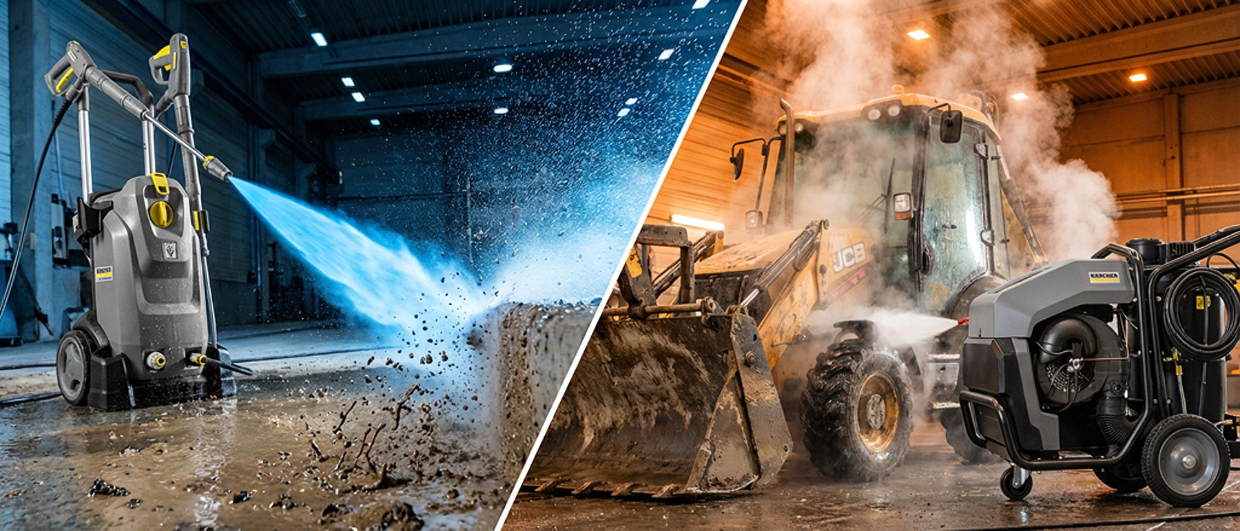 Eau Froide (HD) ou Eau Chaude (HDS) : Quel nettoyeur Haute-pression Karcher choisir ?