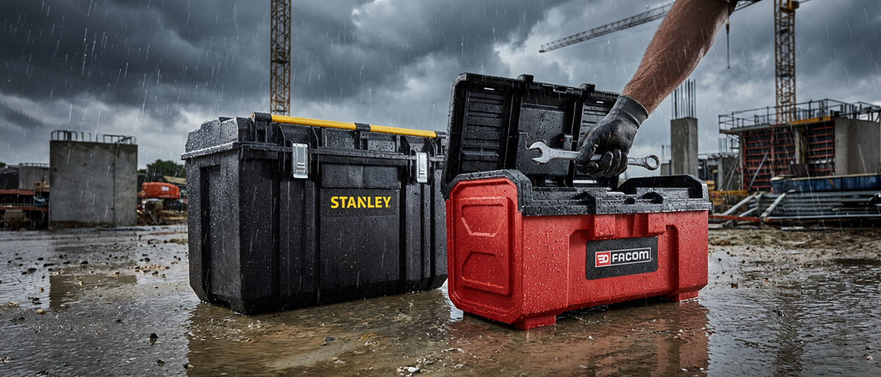 Chantier sous la pluie : Comment sauver vos outils en un temps record ?