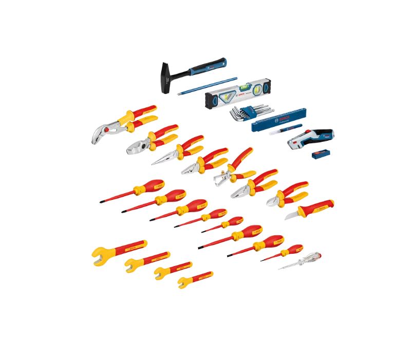 Set d'outillage à main spécial électricien 37 outils + L-boxx - 1600A02NG4 BOSCH