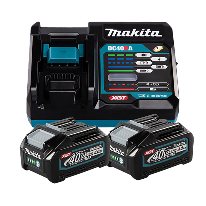 Pack énergie XGT® 40V Makita - 2 batteries 4,0 Ah + chargeur rapide