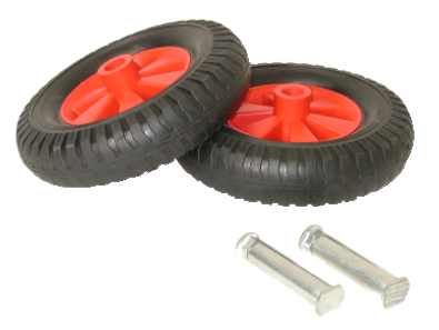 Kit 2 Roues Ø 220 Mm + Axes 197012 Lacme