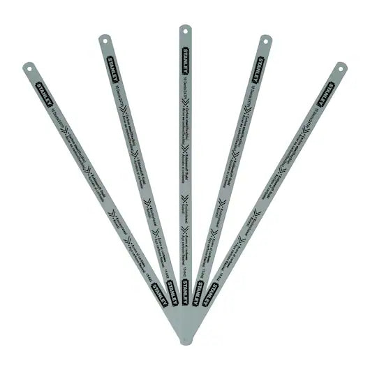 Lame De Scie A Metaux - Carte 5 Lames Flexible Lion 10 Dents Stanley 2-15-842