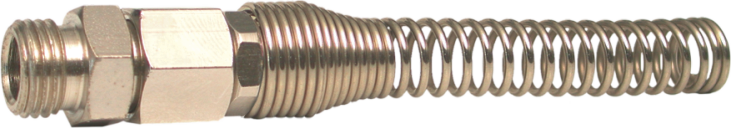 Raccord Tournant 1/4M : Tuyau Int.Ø6Mm Avec Ressort 255200 Lacme
