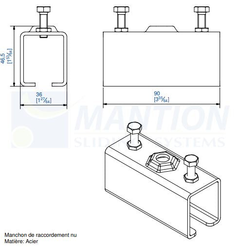 Manchon de raccordement nu 3531M