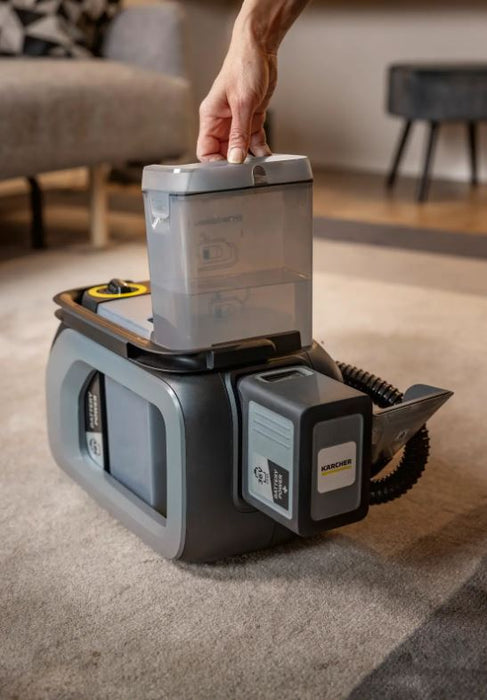 Appareil d'injection-extraction à batterie Puzzi 2/1 BP Karcher 9.568-938.0 (1 chargeur rapide + 1 batterie 36V/6 Ah)