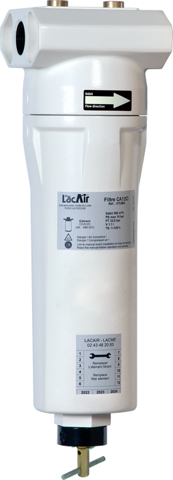 "Filtre Charbon Actif Ca12C - 120 M³/H - 3/4"" F - 0,003 Ppm 475824 Lacme