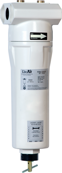 Filtre Charbon Actif Ca22C - 220 M³/H - 1" F - 0,003 Ppm 475834 Lacme