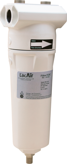 Filtre Cyclonique Fc5C : 50 M³/H - 3/8" F - 16 Bar Maxi 475902 Lacme