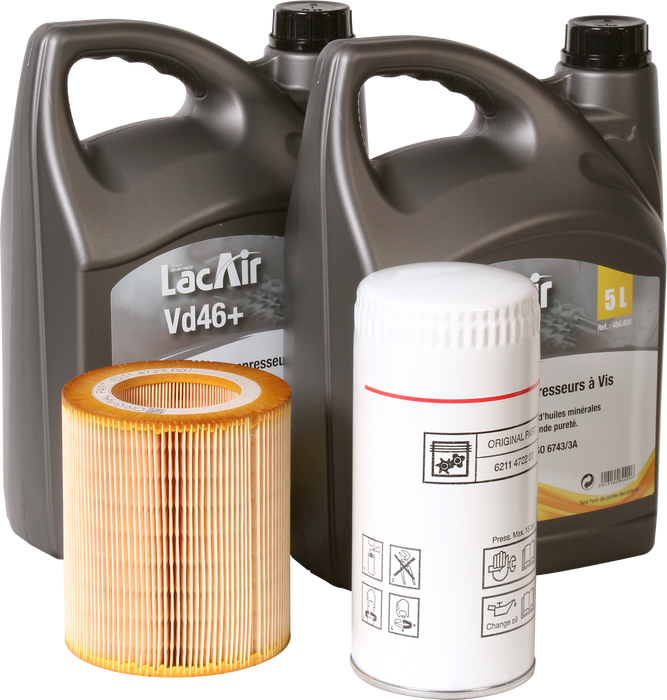 Kit Entretien 2000 Heures Compresseurs À Vis As-Asv25/30 484220 Lacme