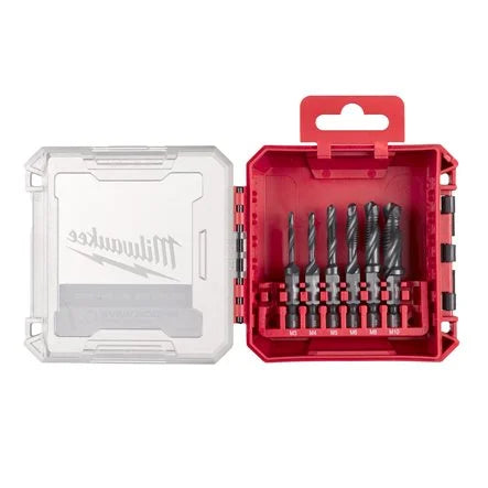 Set de 6 forets taraudeurs 1/4" HSS-G, M4 à M10 - Milwaukee