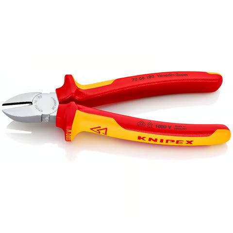 Pince coupante de côté 180mm chrome - 70 05 180 KNIPEX-WERK