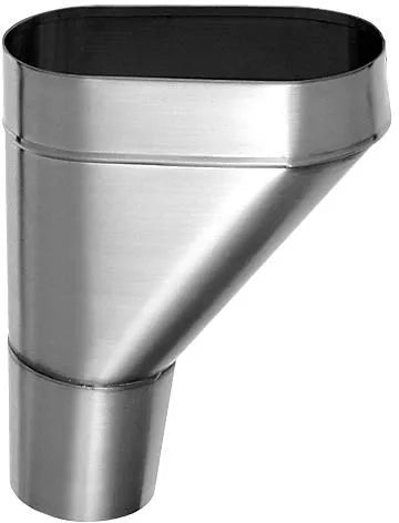 Cuvette de branchement ø80mm zinc naturel - 11008130