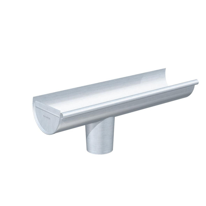 Embout a talon naissance cylindrique zinc naturel ø80mm, boudin 14 mm