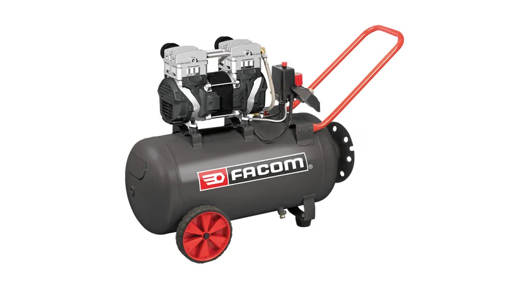 Compresseur FACOM 50L 2,5 HP Débruité Sans Huile Série Silver - 427551