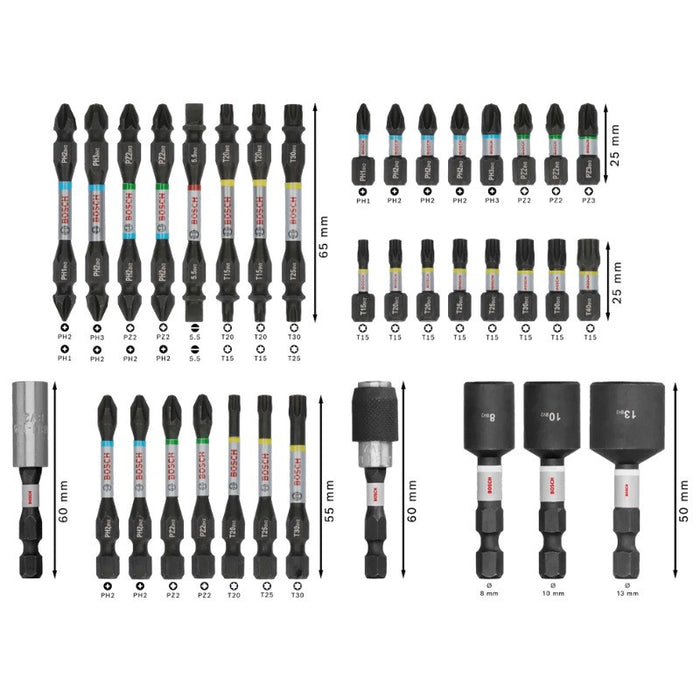 Coffret de vissage PRO Impact - 36 pièces BOSCH