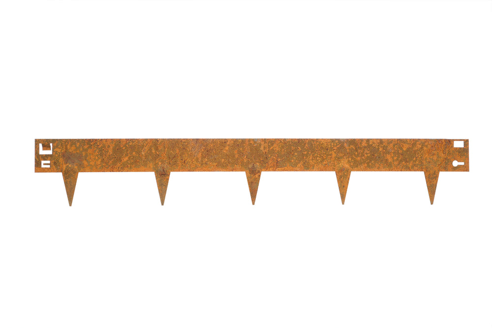 Bordure de jardin en acier Corten 16 x 106 cm EP1.5 Flexible - 7141269011390