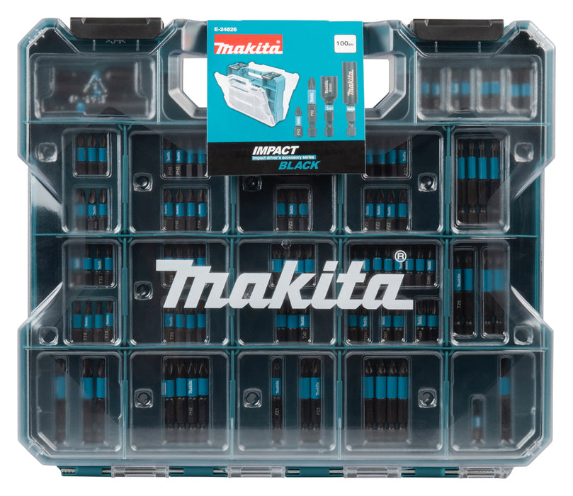 Coffret embouts renforcés IMPACT BLACK 100pcs - E-24826 Makita