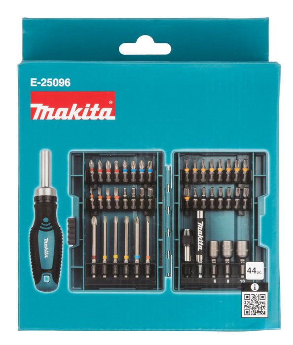 Coffret 43 accessoires de vissage + tournevis à cliquet - E-25096 MAKITA