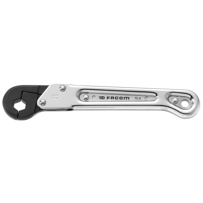 Cle a tuyauter a cliquet 8 mm 70a.8 Facom