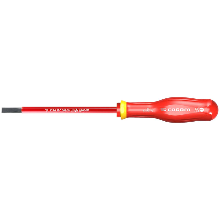 Tournevis Protwist plat 6.5x150 isolé 1000V AT6.5X150VE Facom