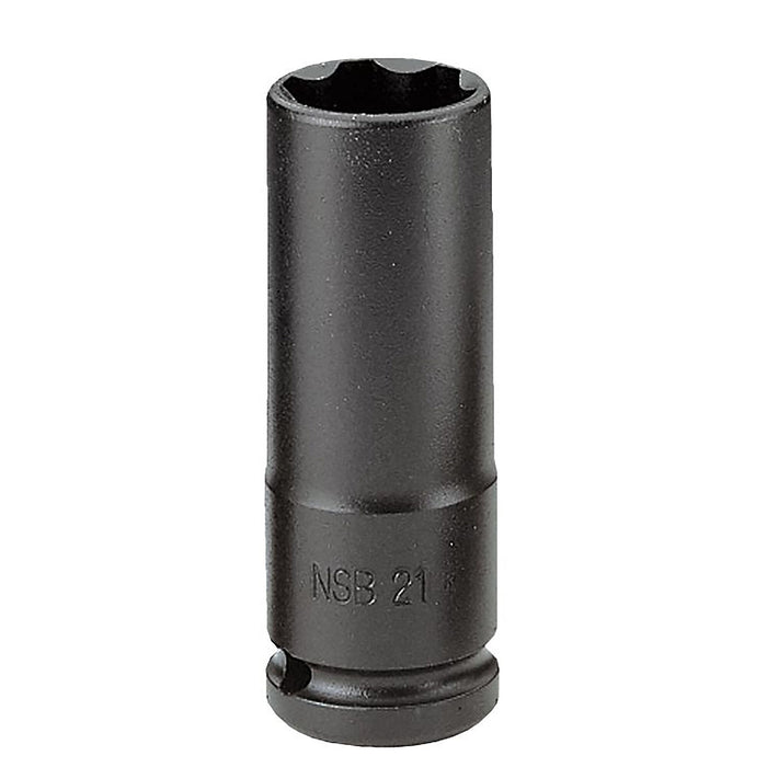 Douille impact 1/2' long fine 6pt 22mm nsb.22 Facom
