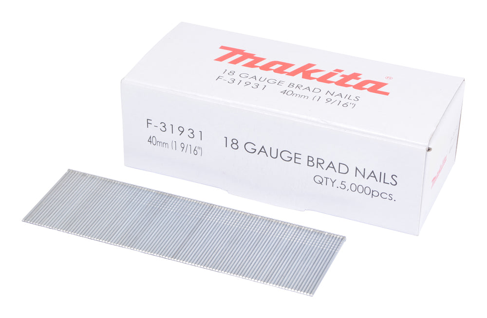 Clous Brads 18Ga 40 mm (5000 Pcs) Makita F-31931