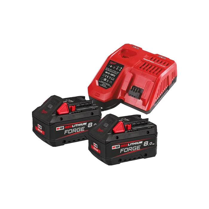 Pack NRG M18 FORGENRG-802 18V FORGE 2x8.0Ah + Chargeur Milwaukee