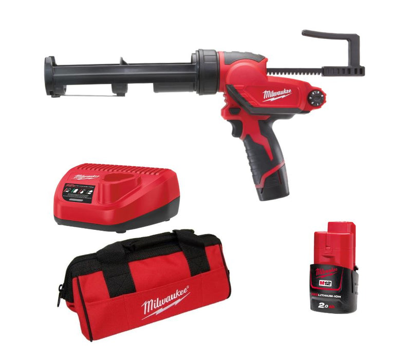 Pistolet à colle Extrudeur 310ml M12 + 1batterie 2ah + chargeur+ sac de transport - 4933441655 Milwaukee