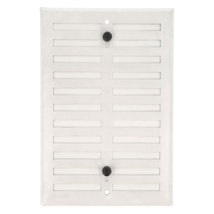 Grille d'aération réglable en aluminium Blanc 170 x 250 mm Visser AMIG23049