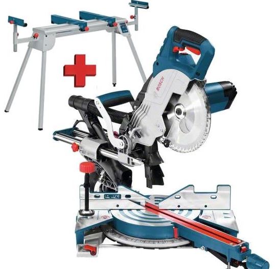 SCIE RADIALE 1600W GCM 8 SJL + Table de travail GTA 2600 - 0615990FV8 Bosch