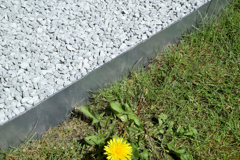 Bordure de jardin 160mm LONGUEUR 1ML ACIER GALVA EP 1.5mm - 7141269005290