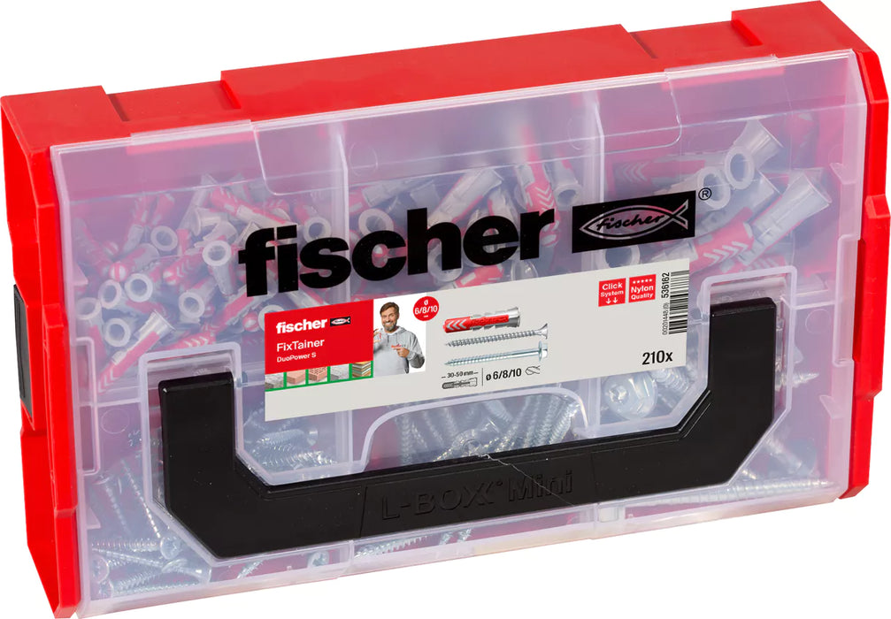 Coffret FixTainer de 105 DuoPower ø6,8,10 avec vis 536162 FISCHER