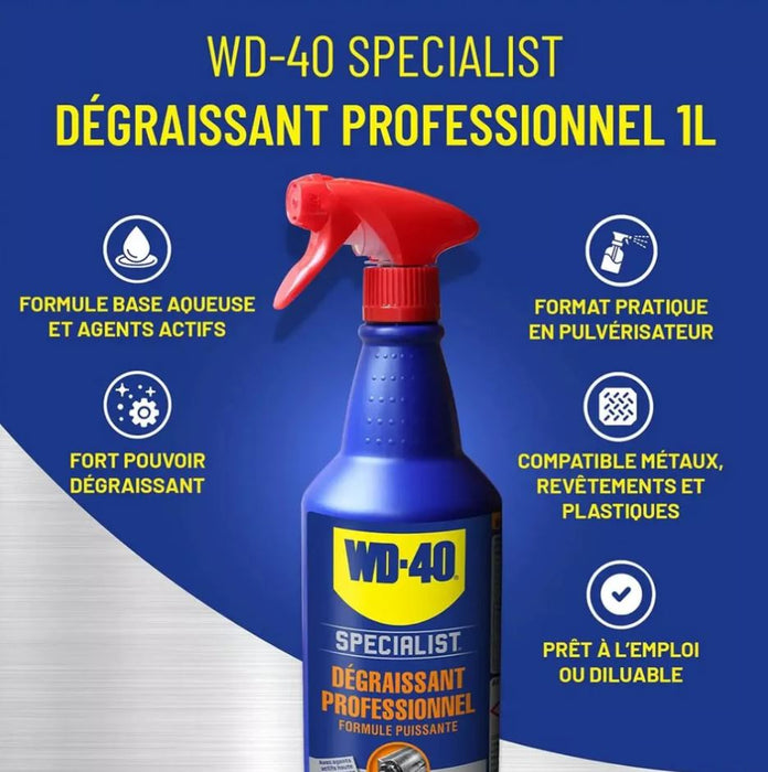 WD-40 SPECIALIST Dégraissant Professionnel 1L - 331457