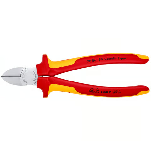 Pince coupante de côté 180mm chrome - 70 05 180 KNIPEX-WERK