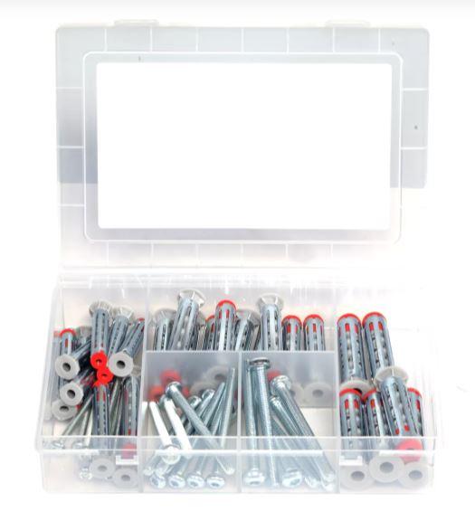 Coffret ProfiBox de 26 chevilles DuoHM + 26 vis ø4,5,6 - 573644 FISCHER