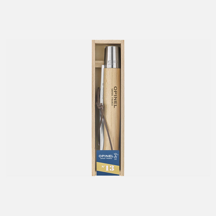 Couteau géant N°13 Inox et sa boîte OPINEL lame 22cm + boite "plumier" - 003295