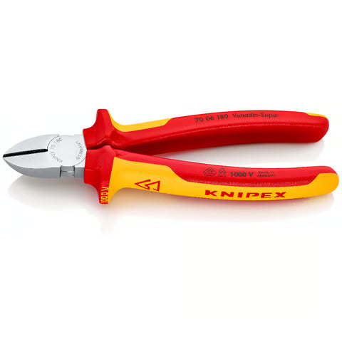 Pince coupante de côté 180mm chrome - 70 05 180 KNIPEX-WERK