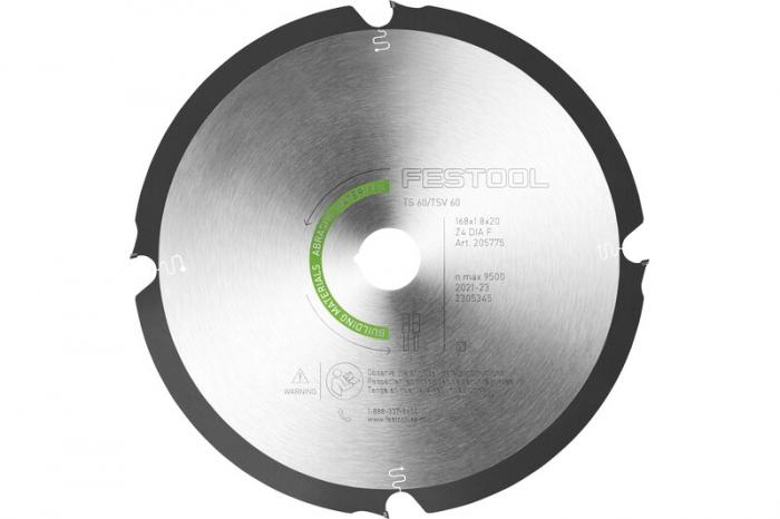 Lame de scie circulaire diamant ABRASIVE MATERIALS DIA 168x1,8x20 F4