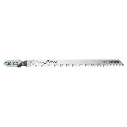 5 lames de scie sauteuse T 301 CD Bosch 2608637590