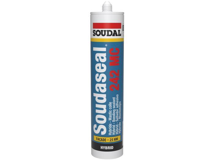 mastic colle polymère blanc SOUDASEAL 242MC 290ml - 131185 SOUDAL