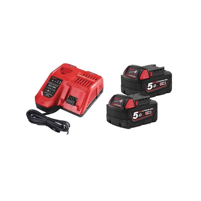Pack Batteries NRG-502 18V 2x5.0Ah M18 + M12 offerte - 4933459217 MILWAUKEE