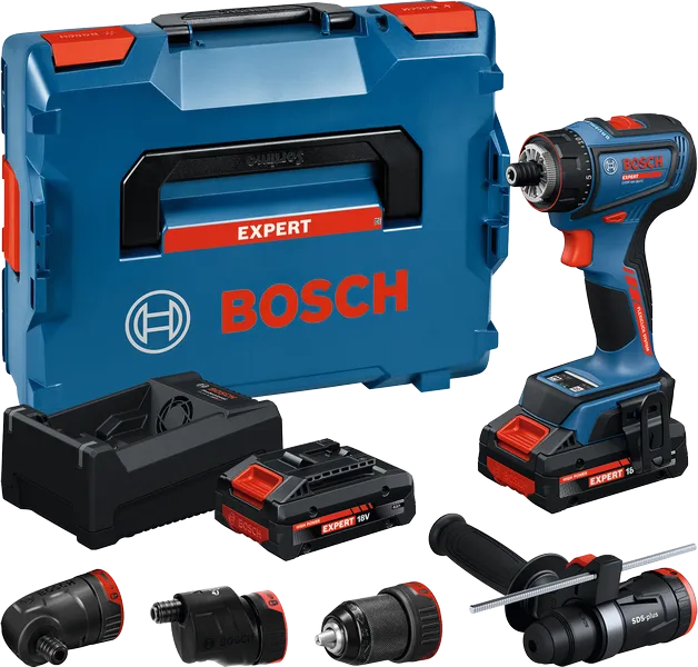 Perceuse visseuse EXSR18V-90FC+2x4 Expert+4 mandrins L Expert - 06019R2001 Bosch