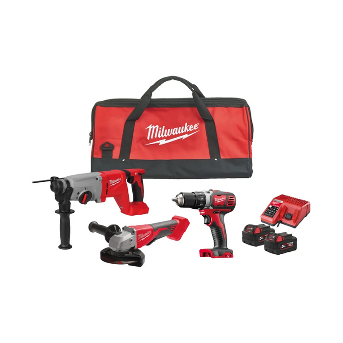 Pack 3 machines 18V FUEL M18 BLPP3FR-502B (M18 BDD + M18 BLHACD26 + M18 BLSAG125XPD) - 4933501860 MILWAUKEE