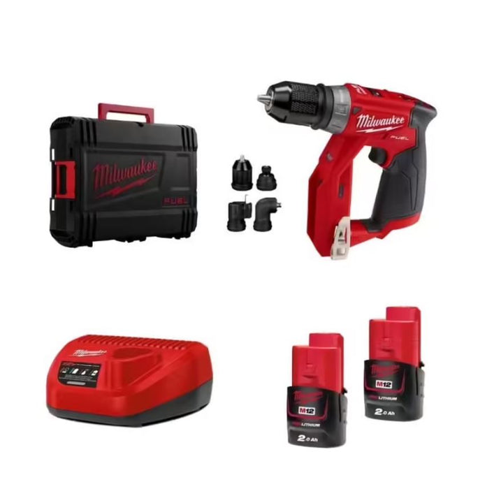 Perceuse visseuse à mandrin amovible M12 FDDXKIT-202X FUEL - 4933464979 Milwaukee