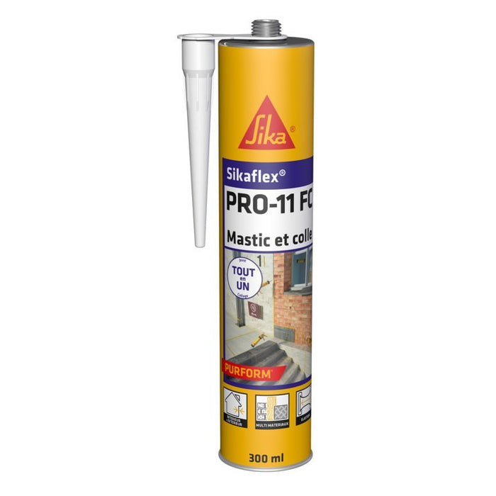 Mastic Colle Polyurethane Sikaflex® PRO-11 FC Purform GRIS BÉTON 300ml
