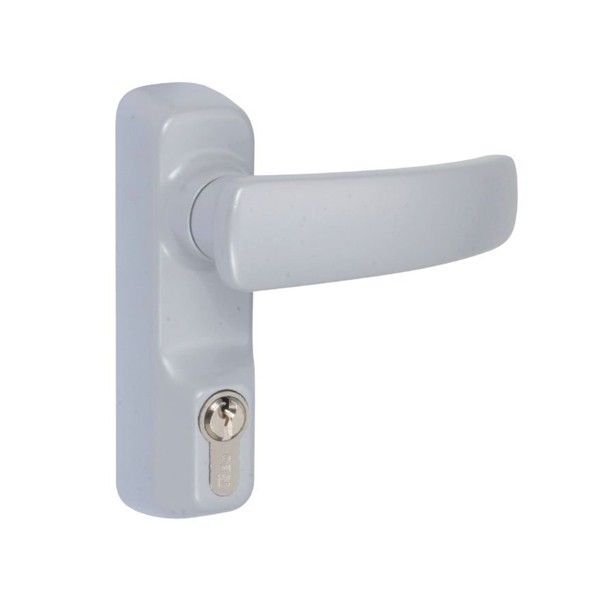 Poignée béquille cylindre grand modèle IDEA antivandalisme ALU - 94011007T